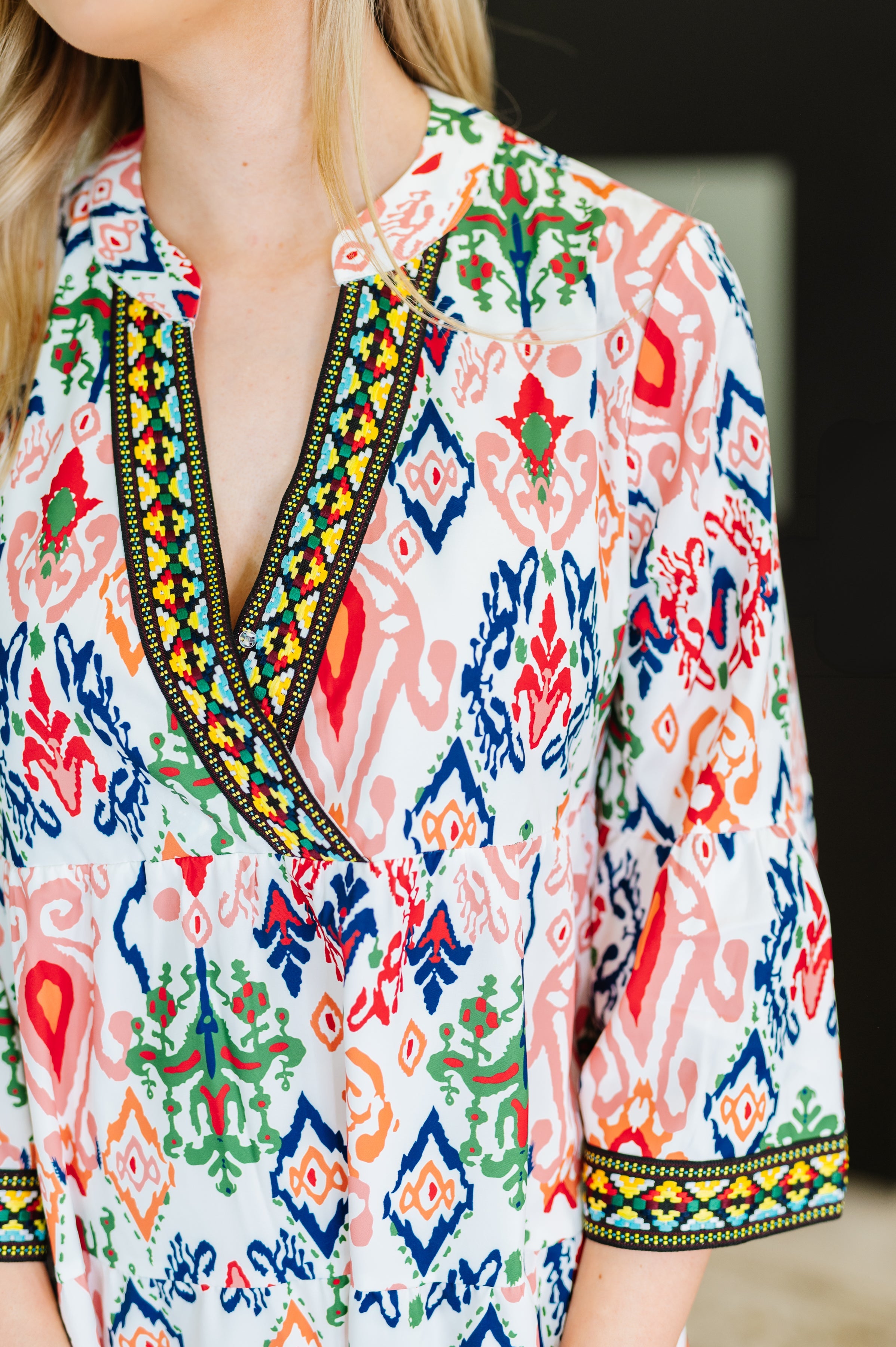 Free Spirit Embroidered Tiered Dress