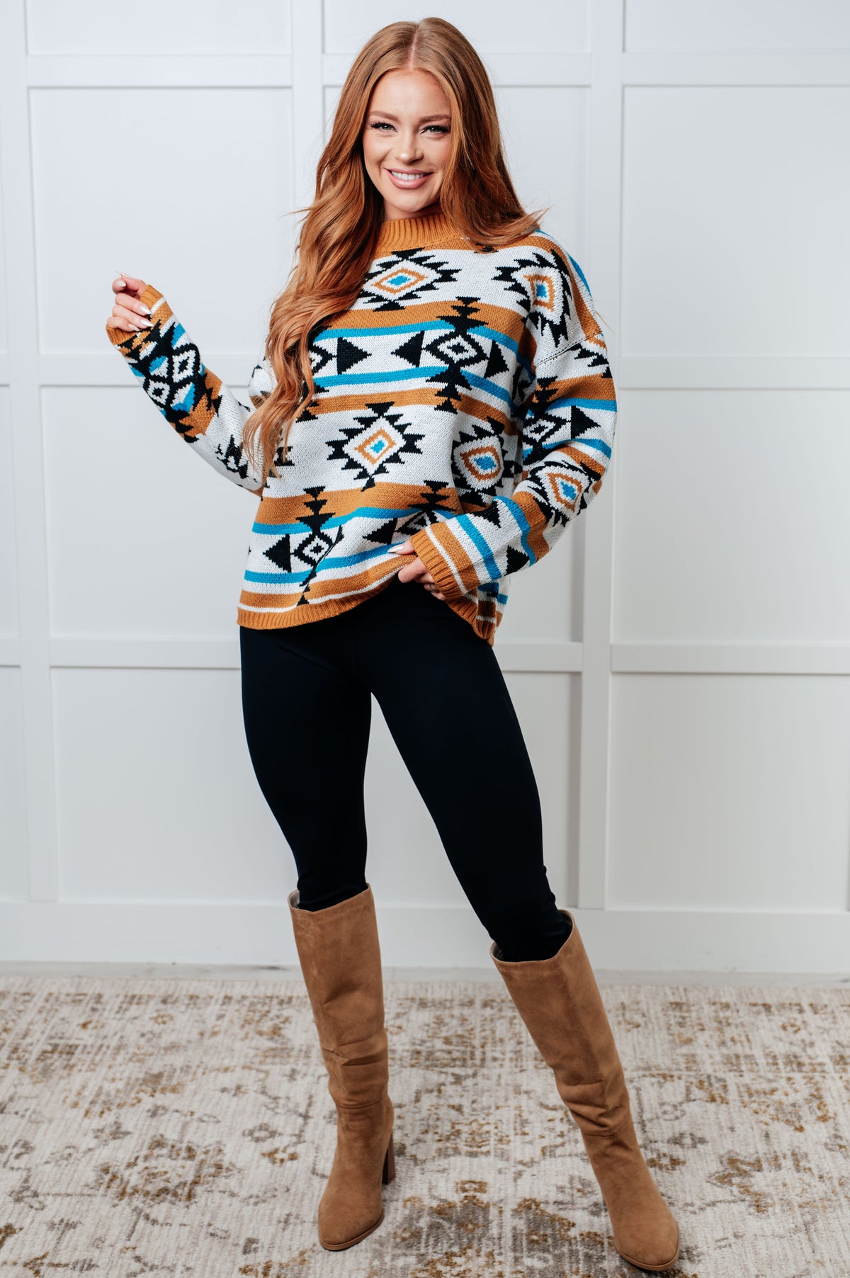 Painted Desert Geometric Sweater