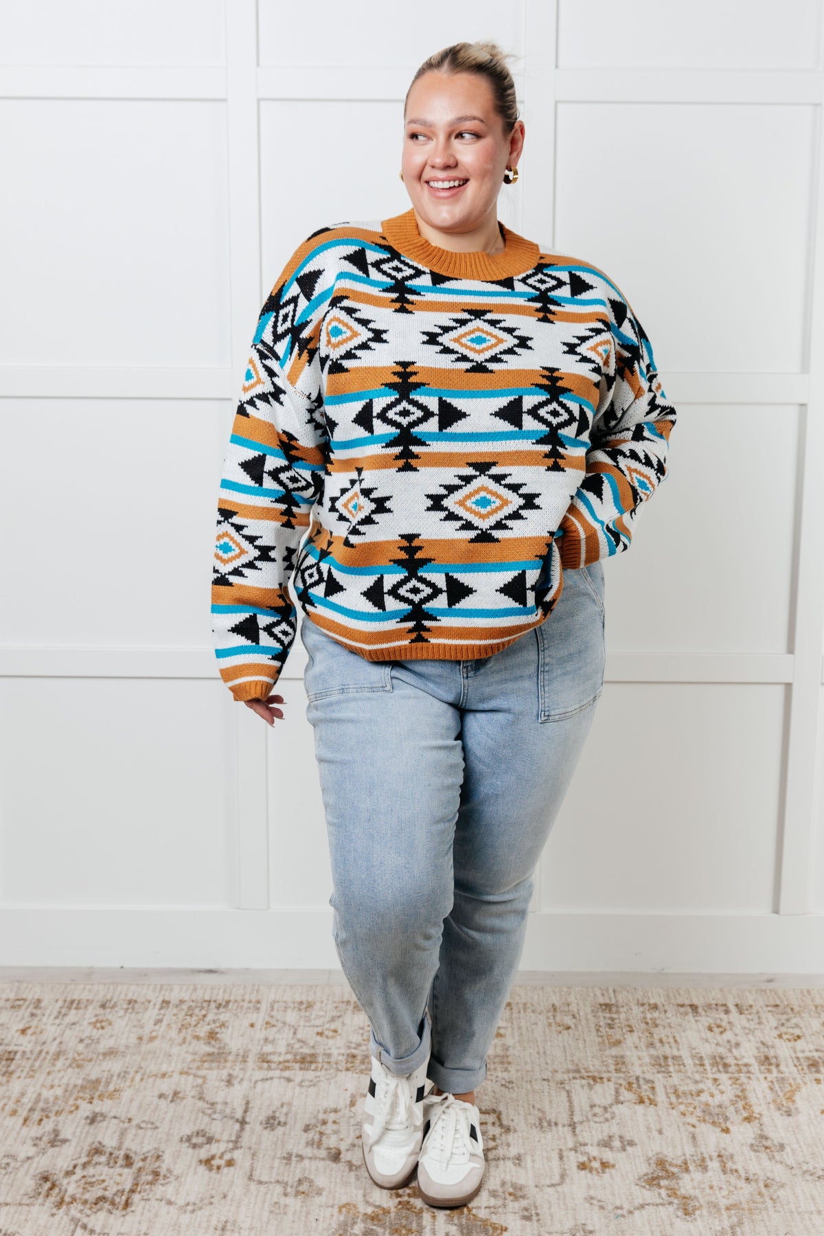 Painted Desert Geometric Sweater