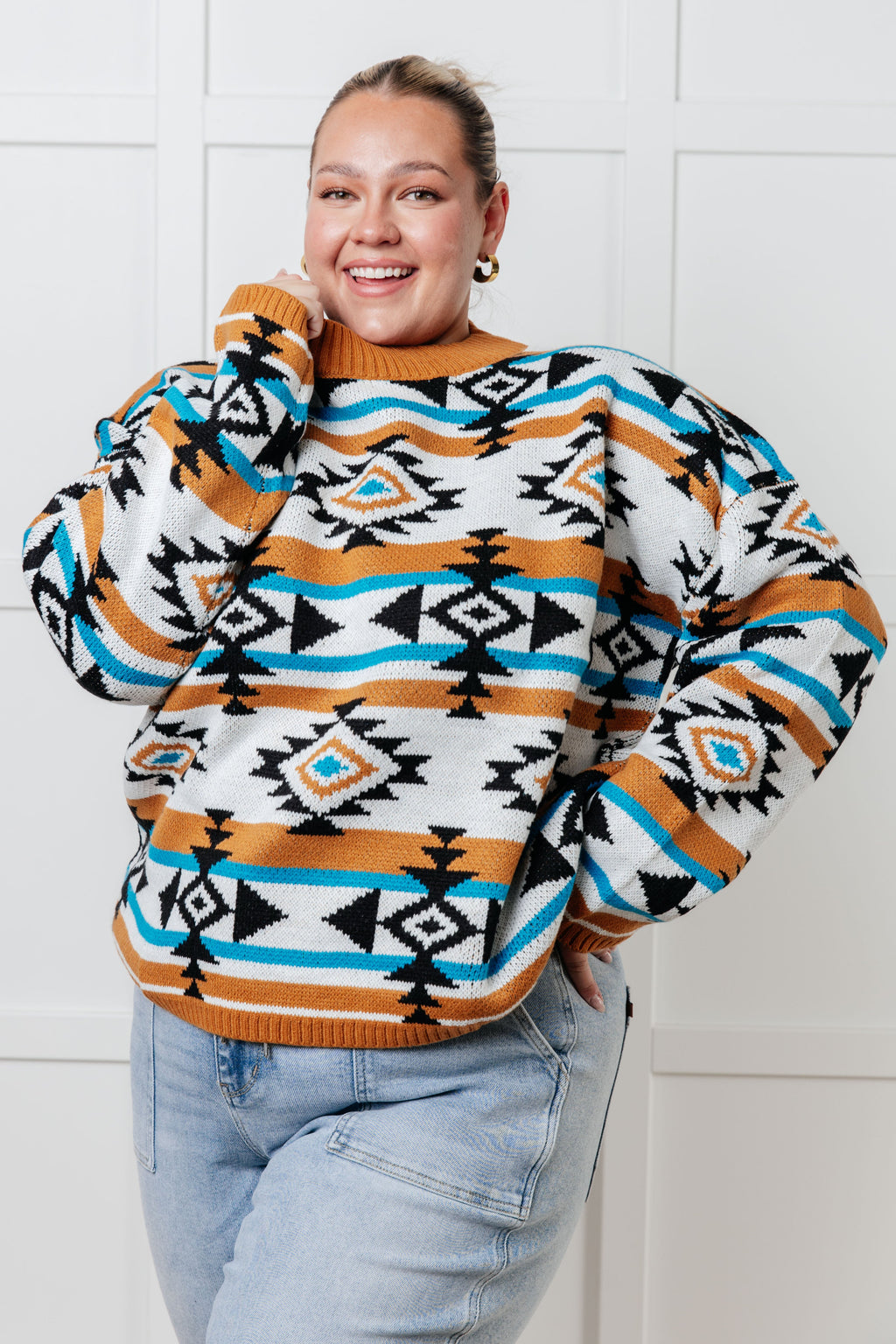 Painted Desert Geometric Sweater