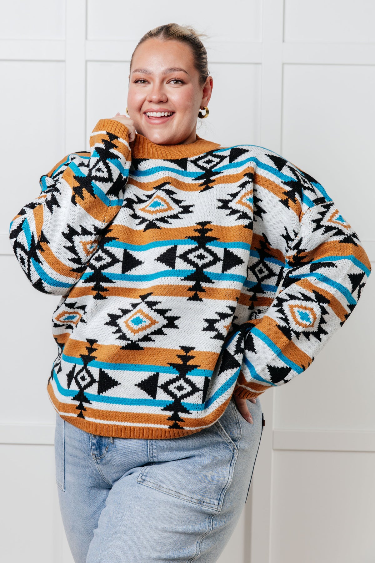 Painted Desert Geometric Sweater