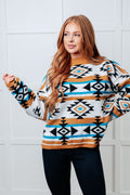 Painted Desert Geometric Sweater