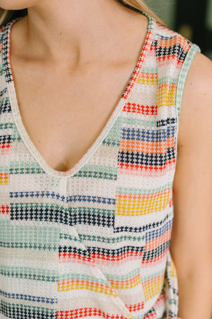Sunwashed Stripe Tank