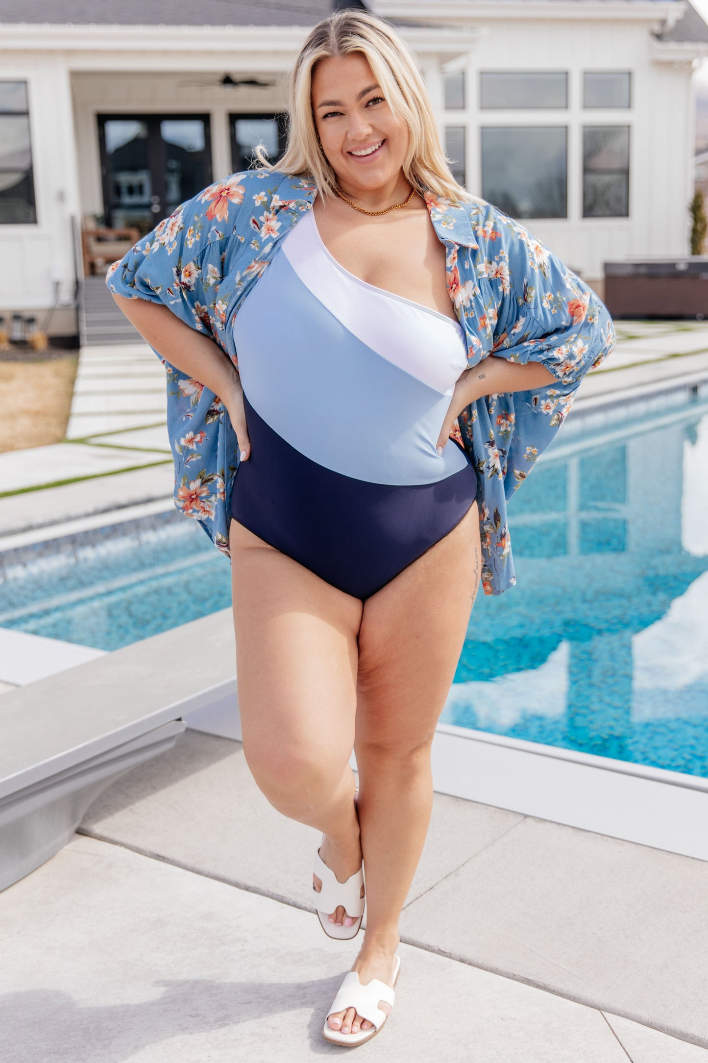 Hold Your Shape Asymmetrical Swimsuit