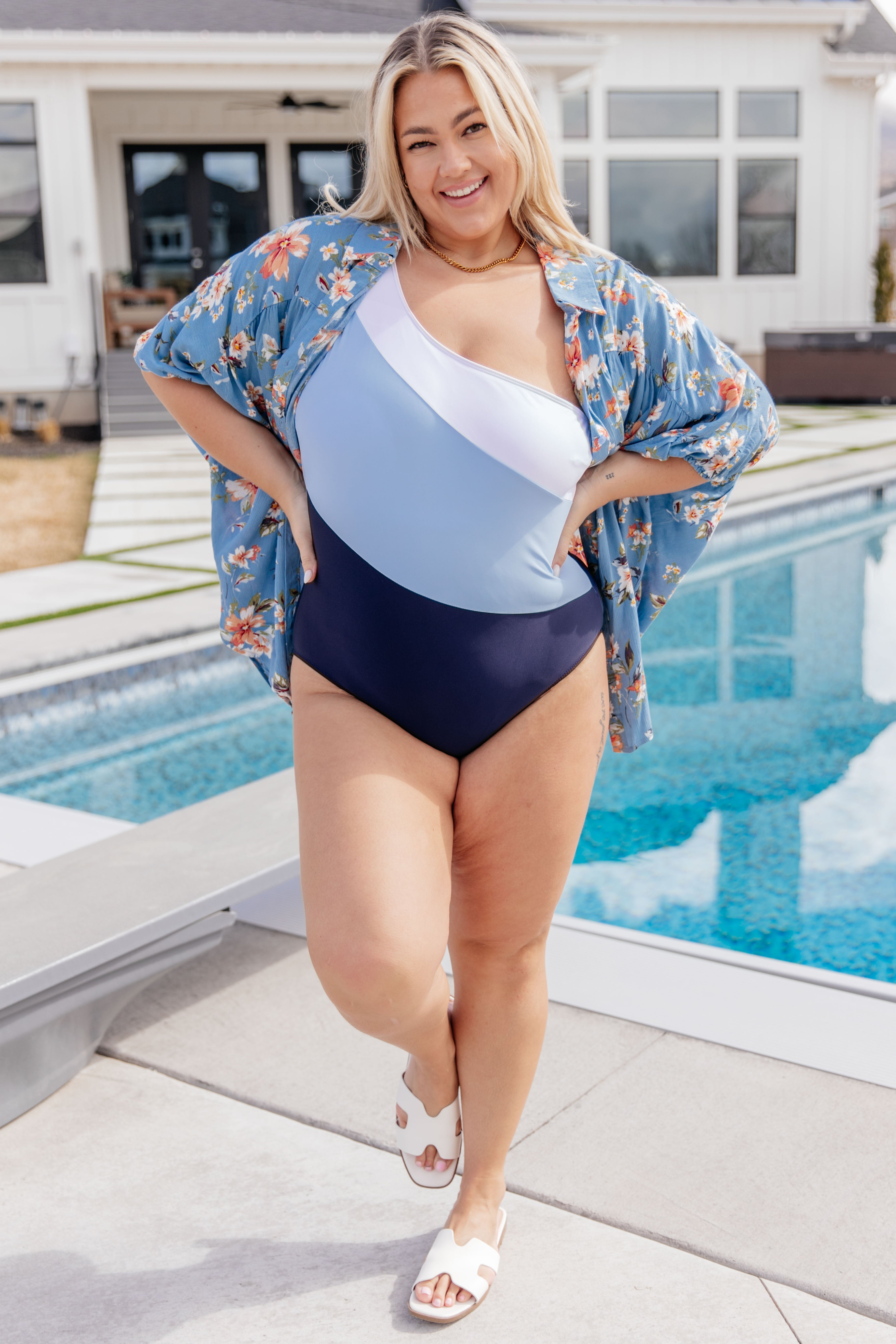 Hold Your Shape Asymmetrical Swimsuit