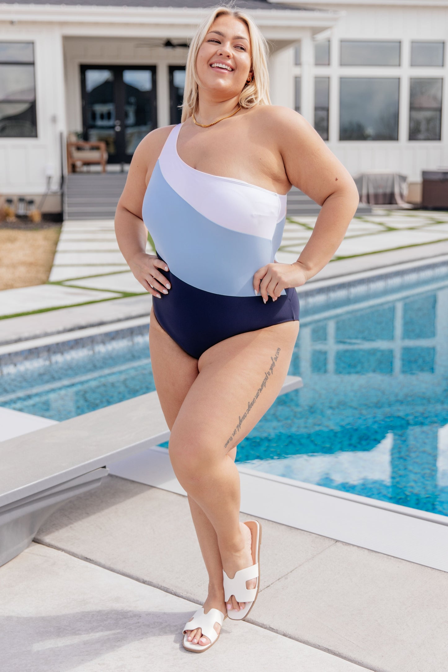 Hold Your Shape Asymmetrical Swimsuit