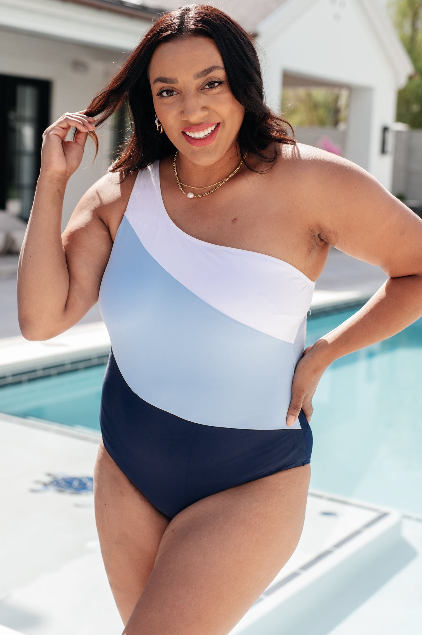 Hold Your Shape Asymmetrical Swimsuit