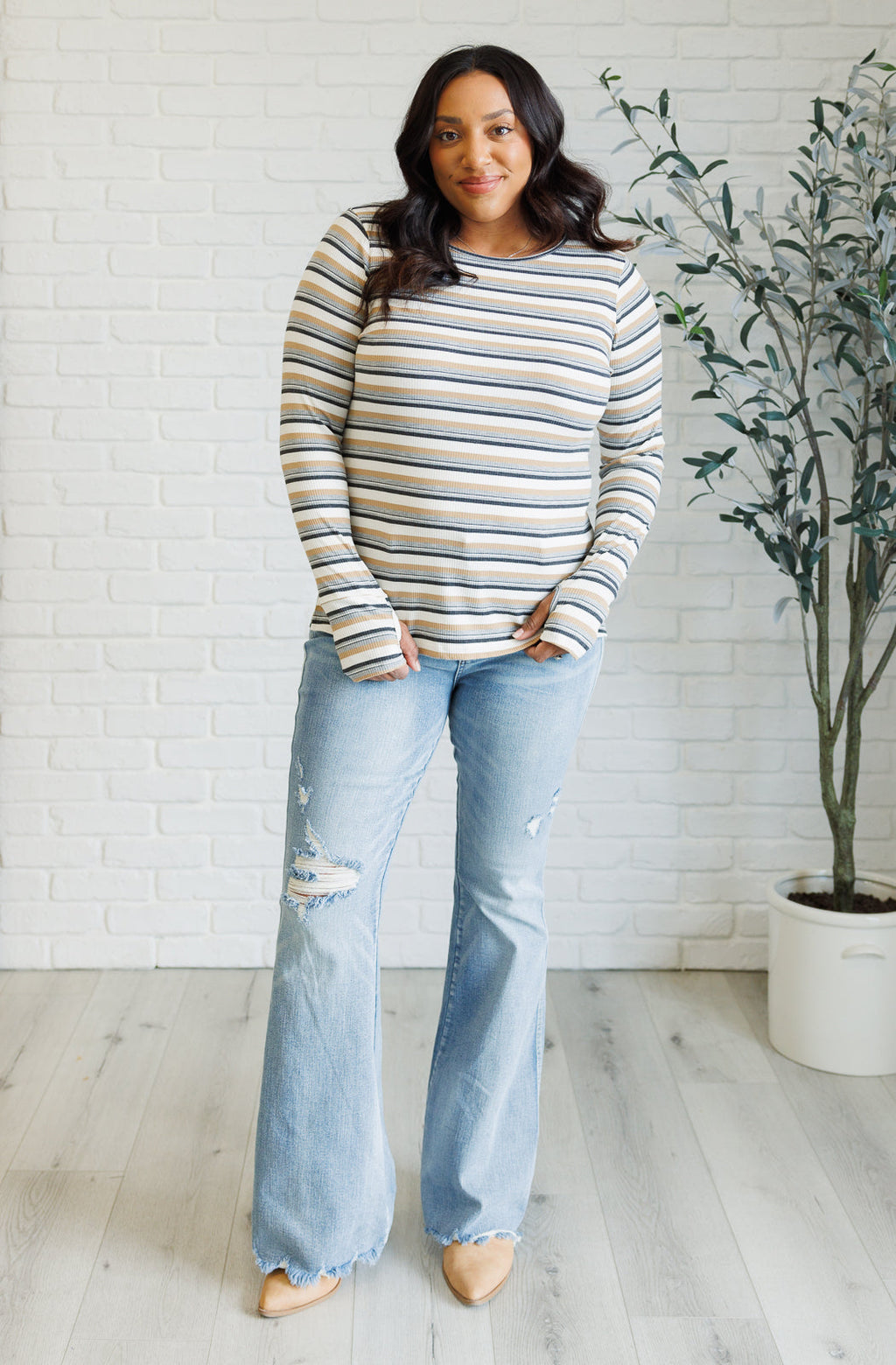Coastal Days Striped Top