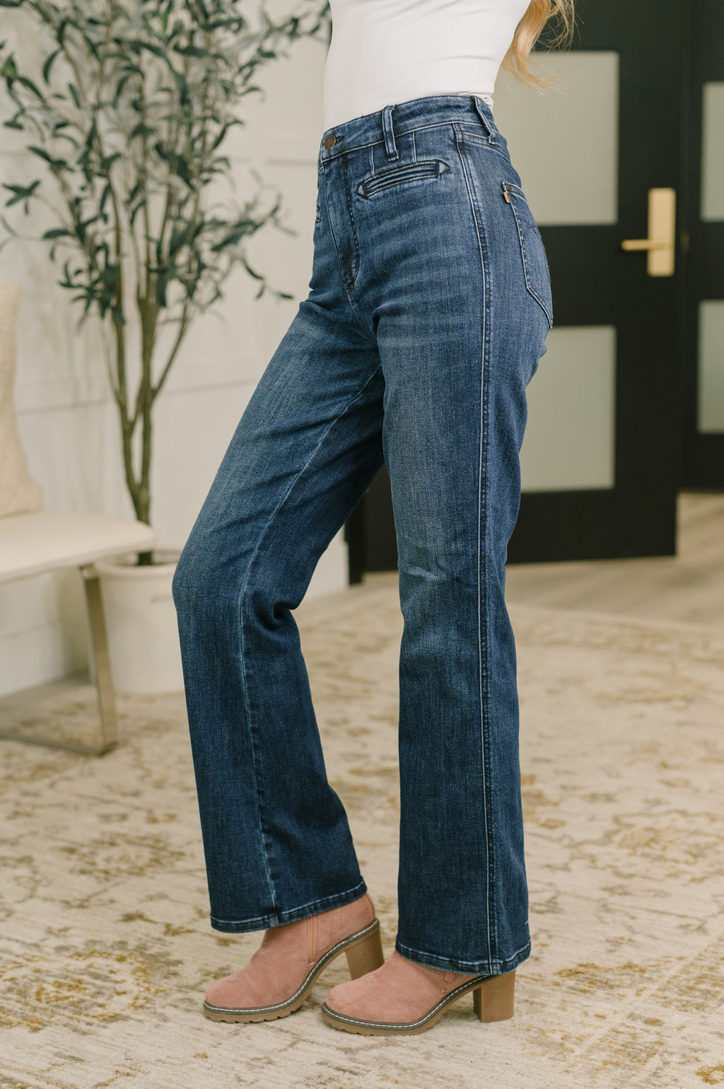 Judy Blue Emmy High Rise Bootcut Jeans with Welt Pockets