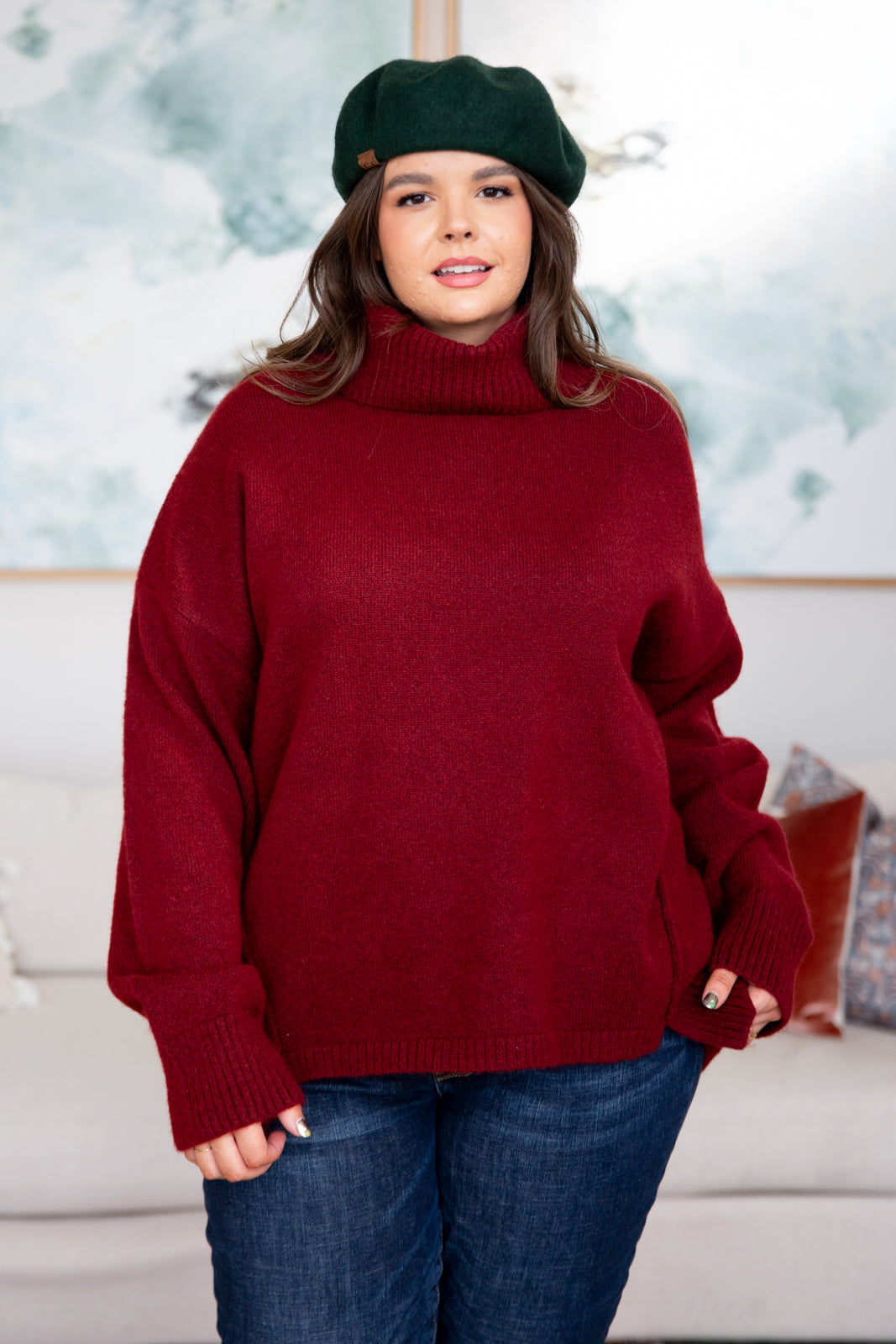 Stay Awhile Turtleneck Sweater