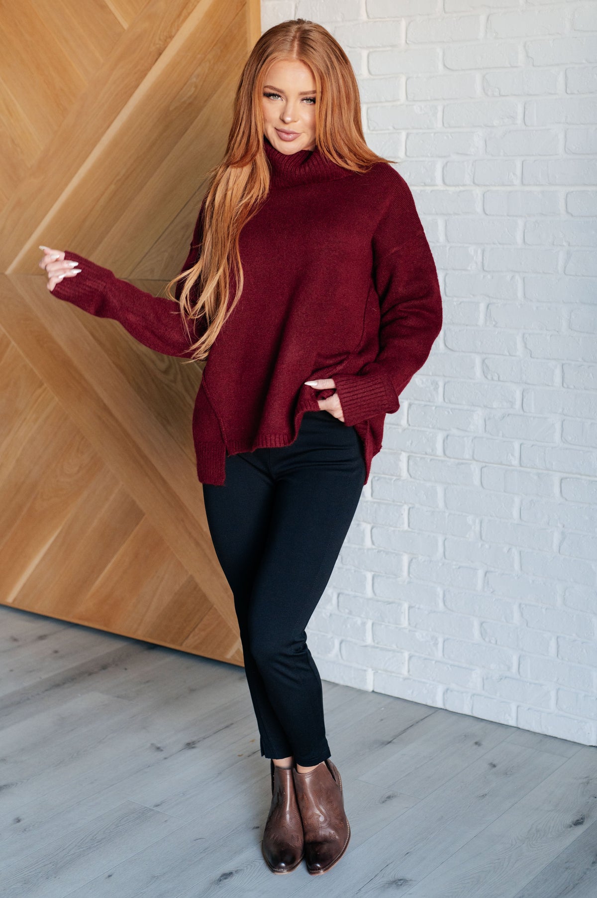 Stay Awhile Turtleneck Sweater