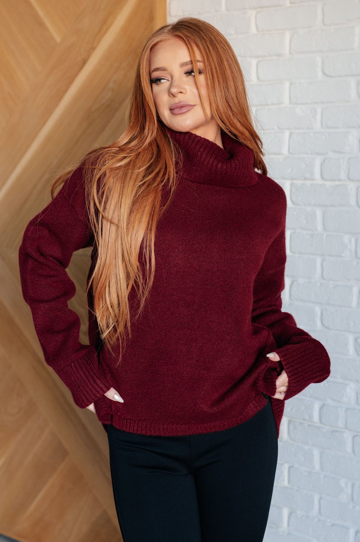 Stay Awhile Turtleneck Sweater
