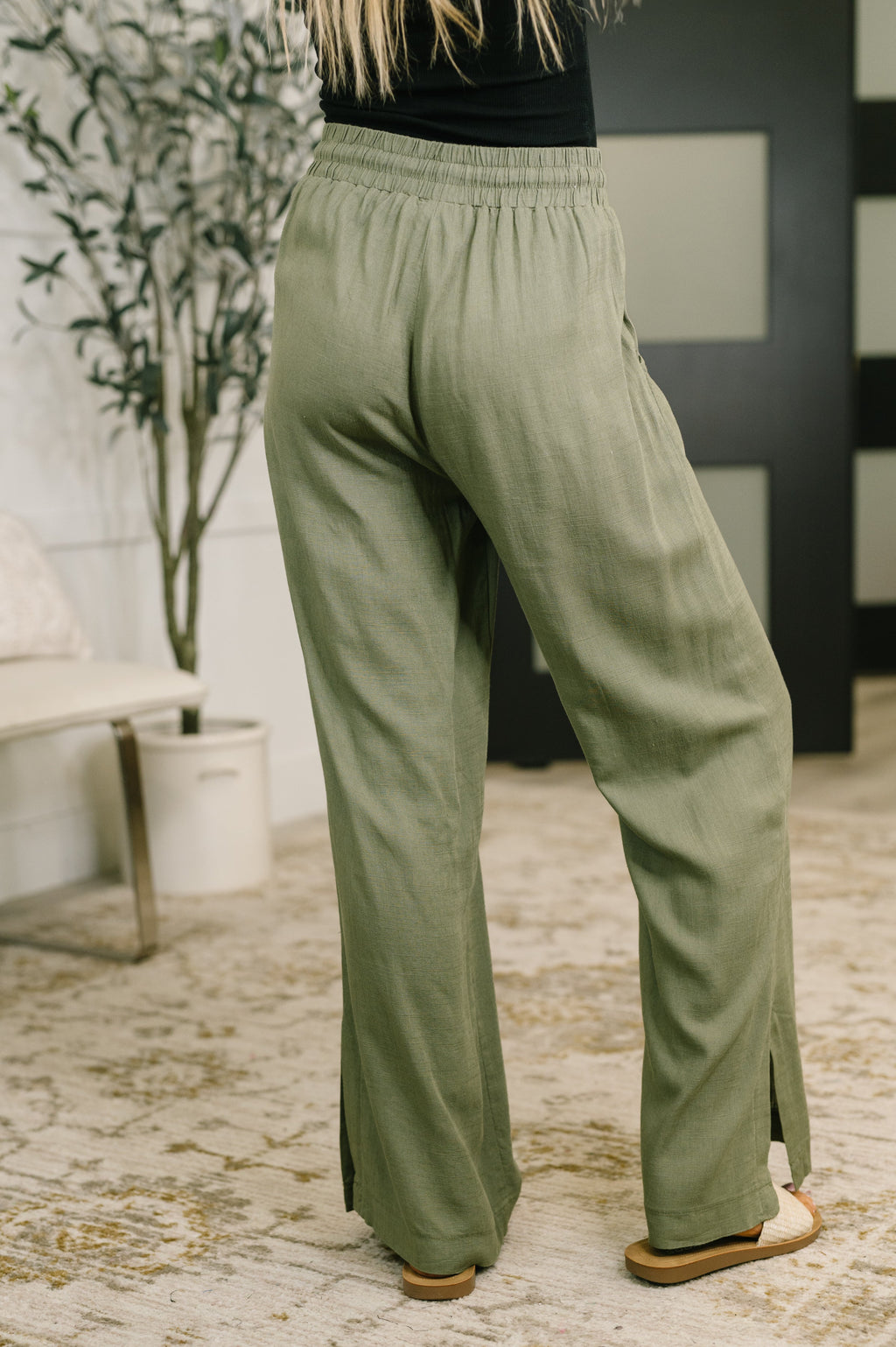 Go Your Own Way Lounge Pants in Olive