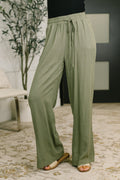 Go Your Own Way Lounge Pants in Olive