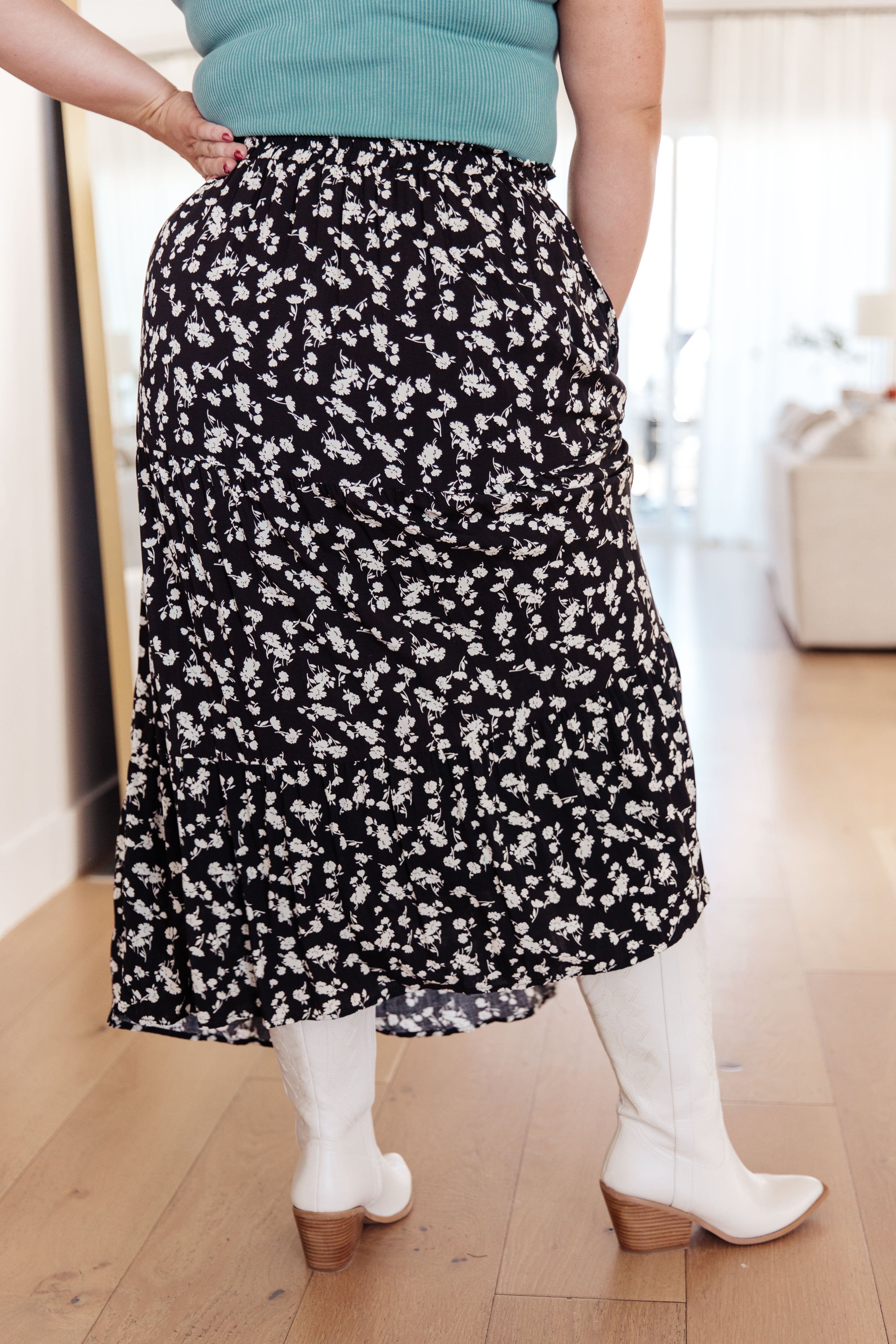 Fielding Flowers Tiered Skirt