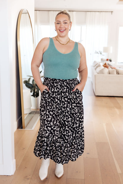 Fielding Flowers Tiered Skirt