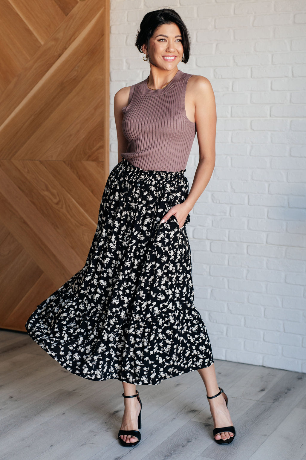 Fielding Flowers Tiered Skirt