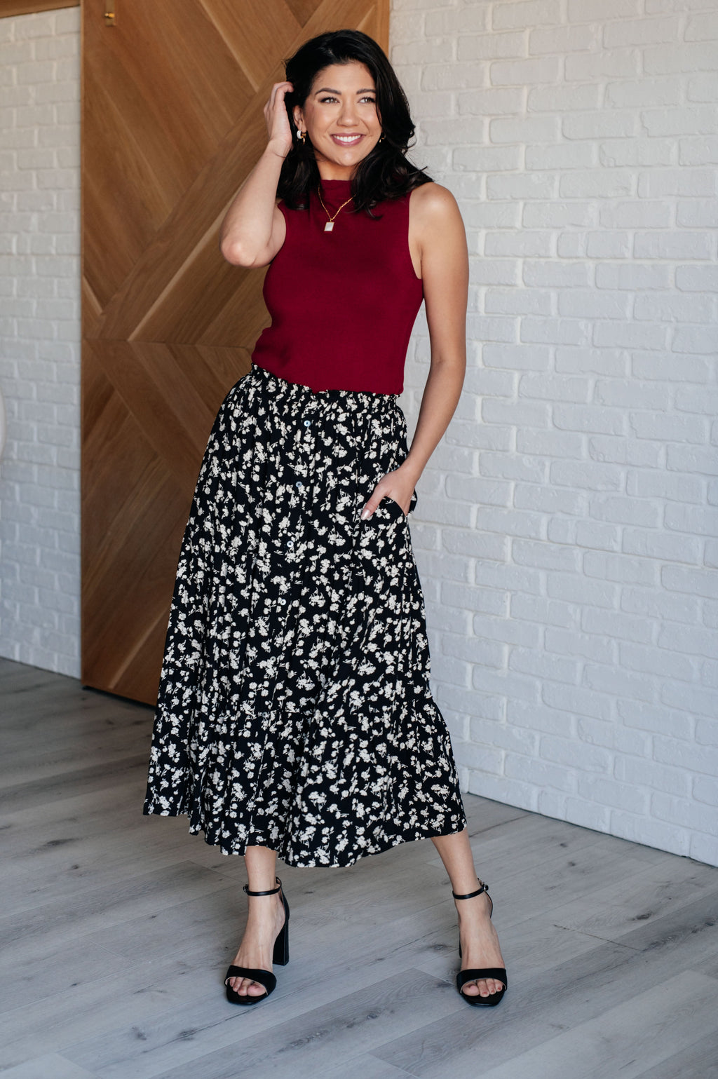 Fielding Flowers Tiered Skirt
