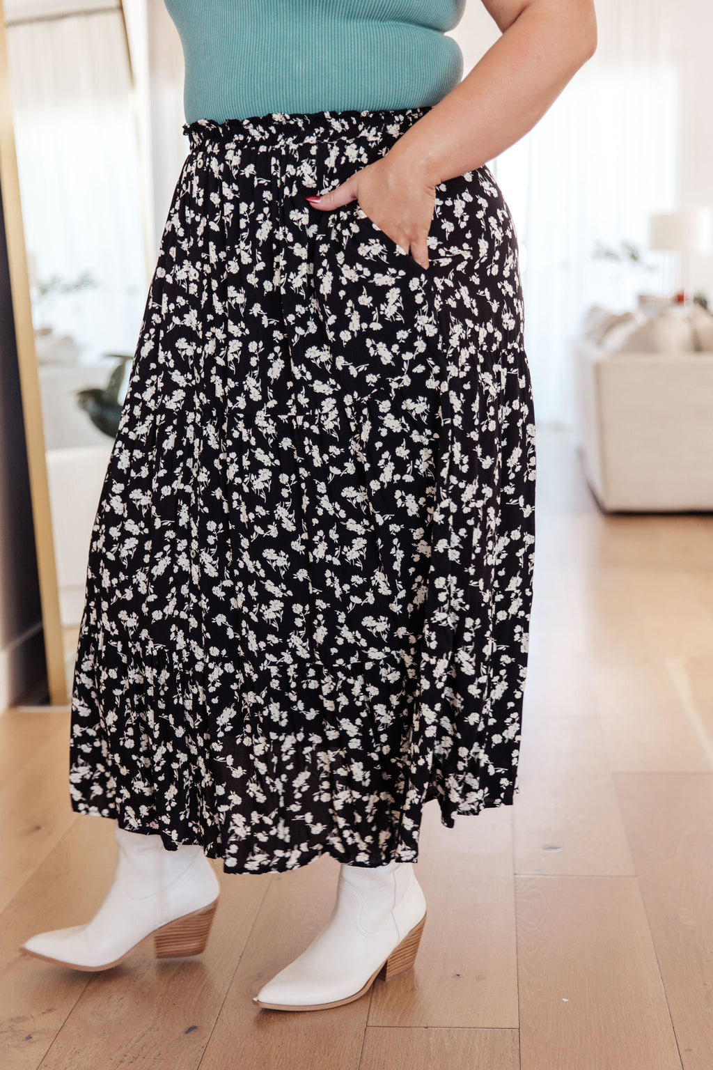Fielding Flowers Tiered Skirt