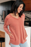 First Light Ribbed Pocket Top