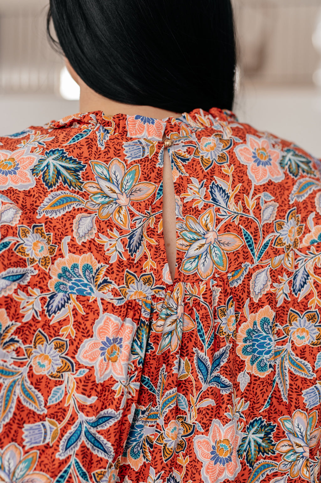 Garden Reverie Ruffle Blouse
