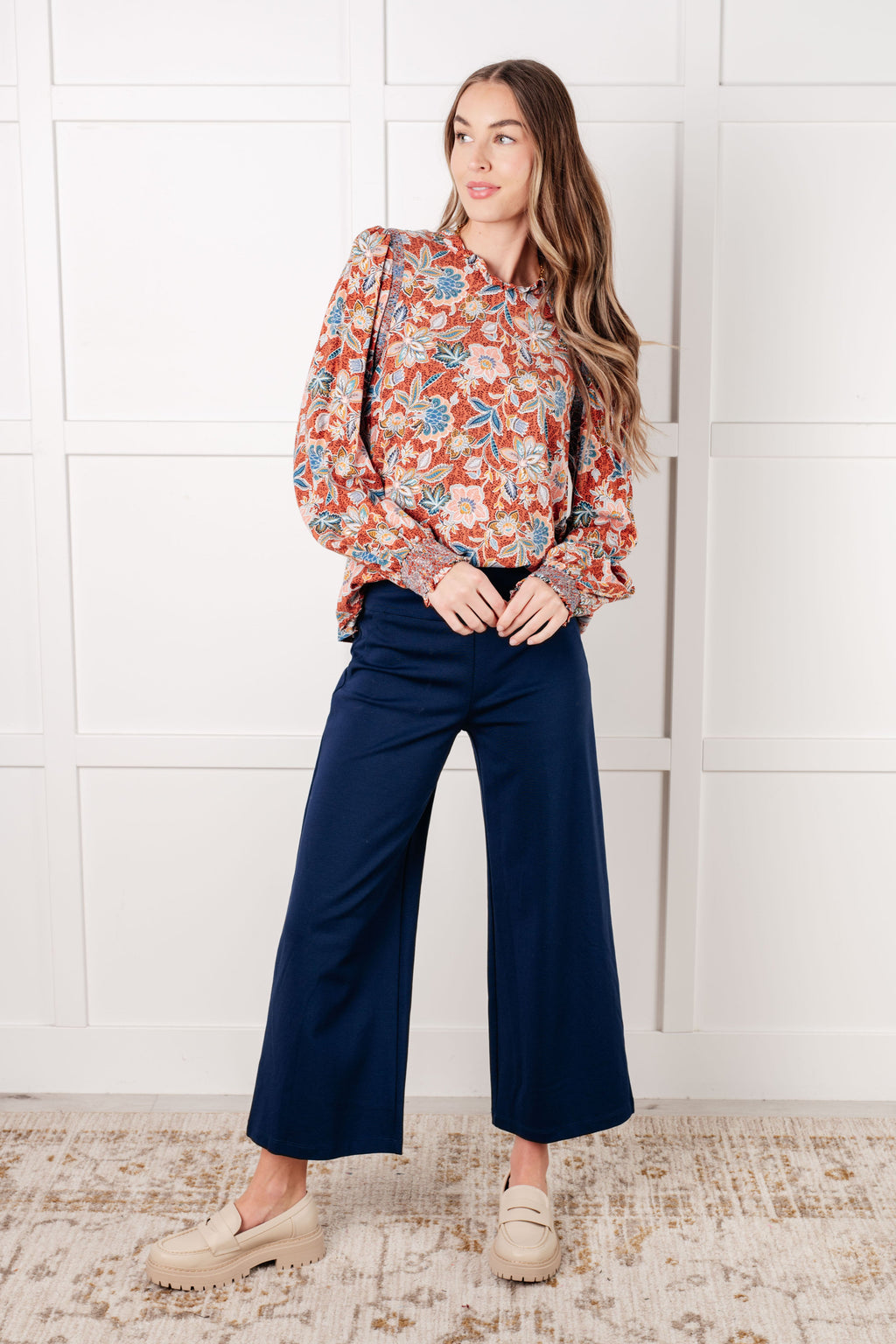 Garden Reverie Ruffle Blouse