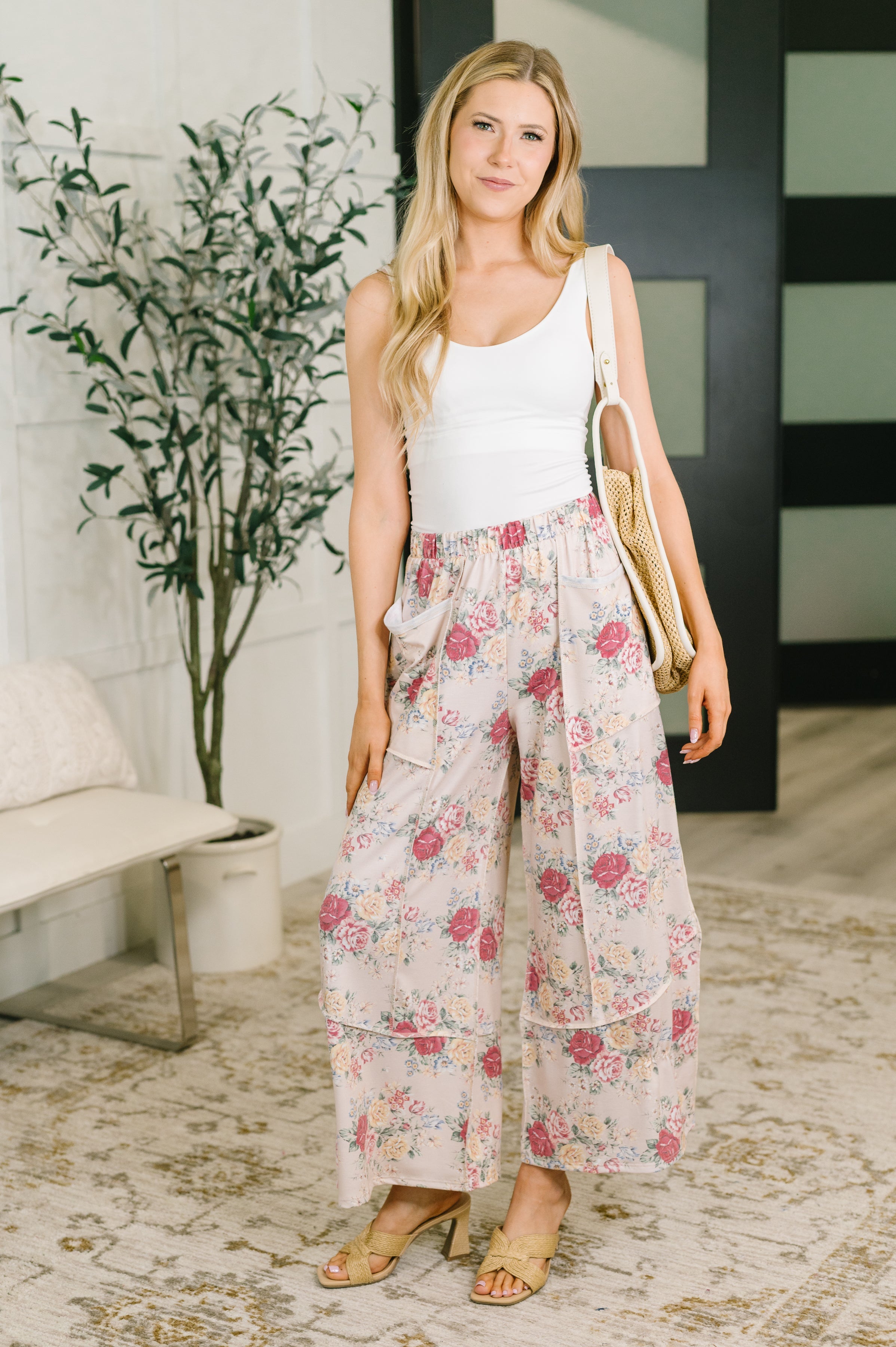 Follow the Flow Floral Wide Leg Pants