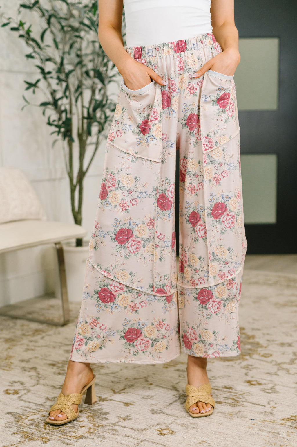 Follow the Flow Floral Wide Leg Pants