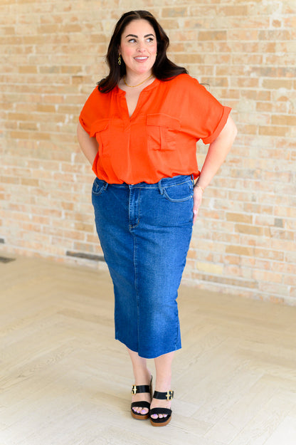 Got It Made Cargo Pocket Blouse