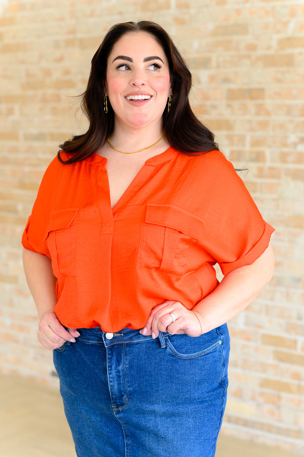 Got It Made Cargo Pocket Blouse