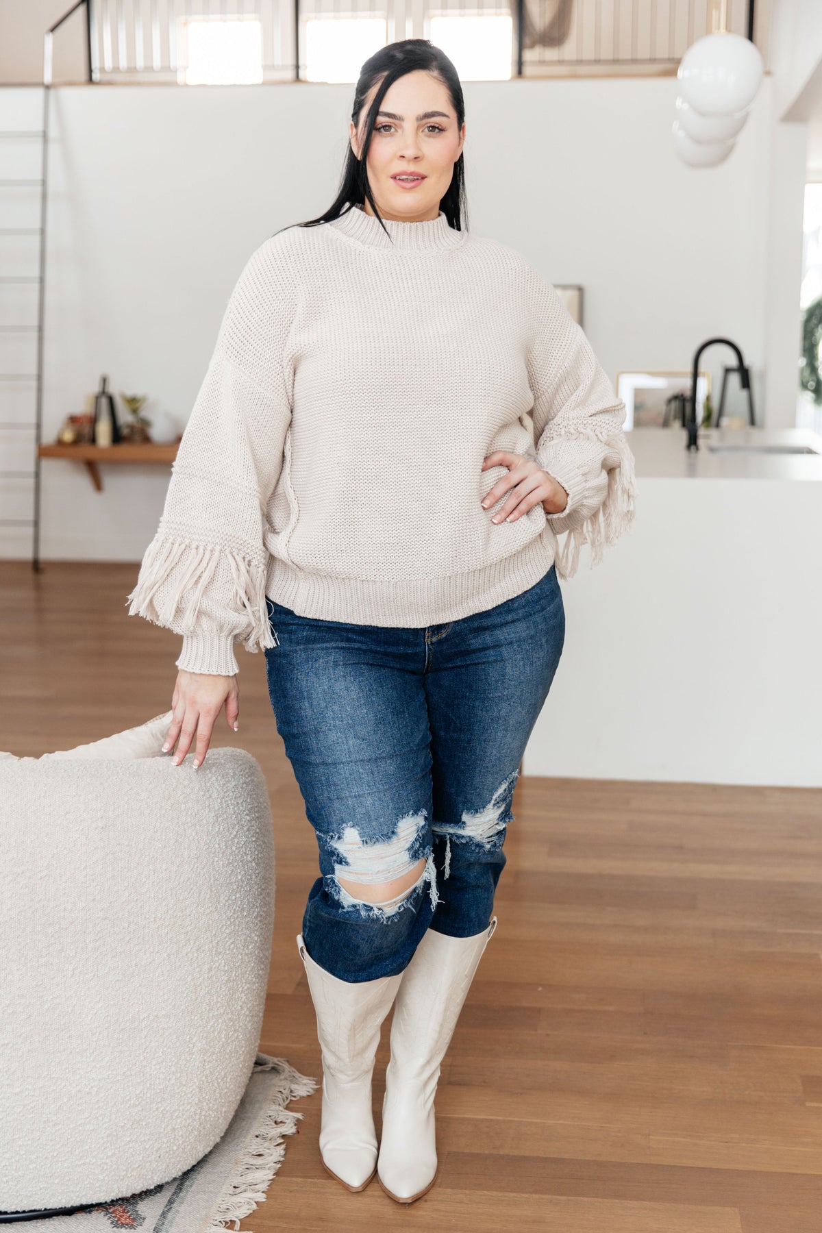Fringe Benefits Sweater