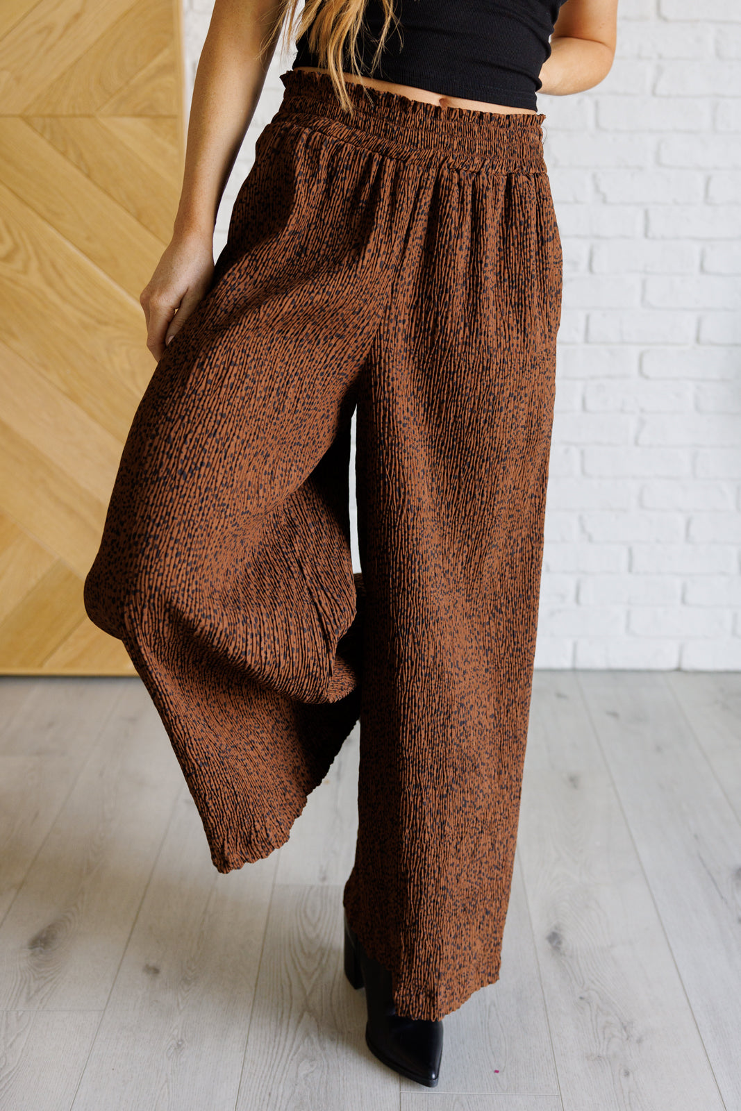 On the Dot Wide Leg Pants
