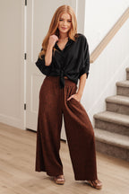 Oversized Puff Sleeve Button Down Shirt