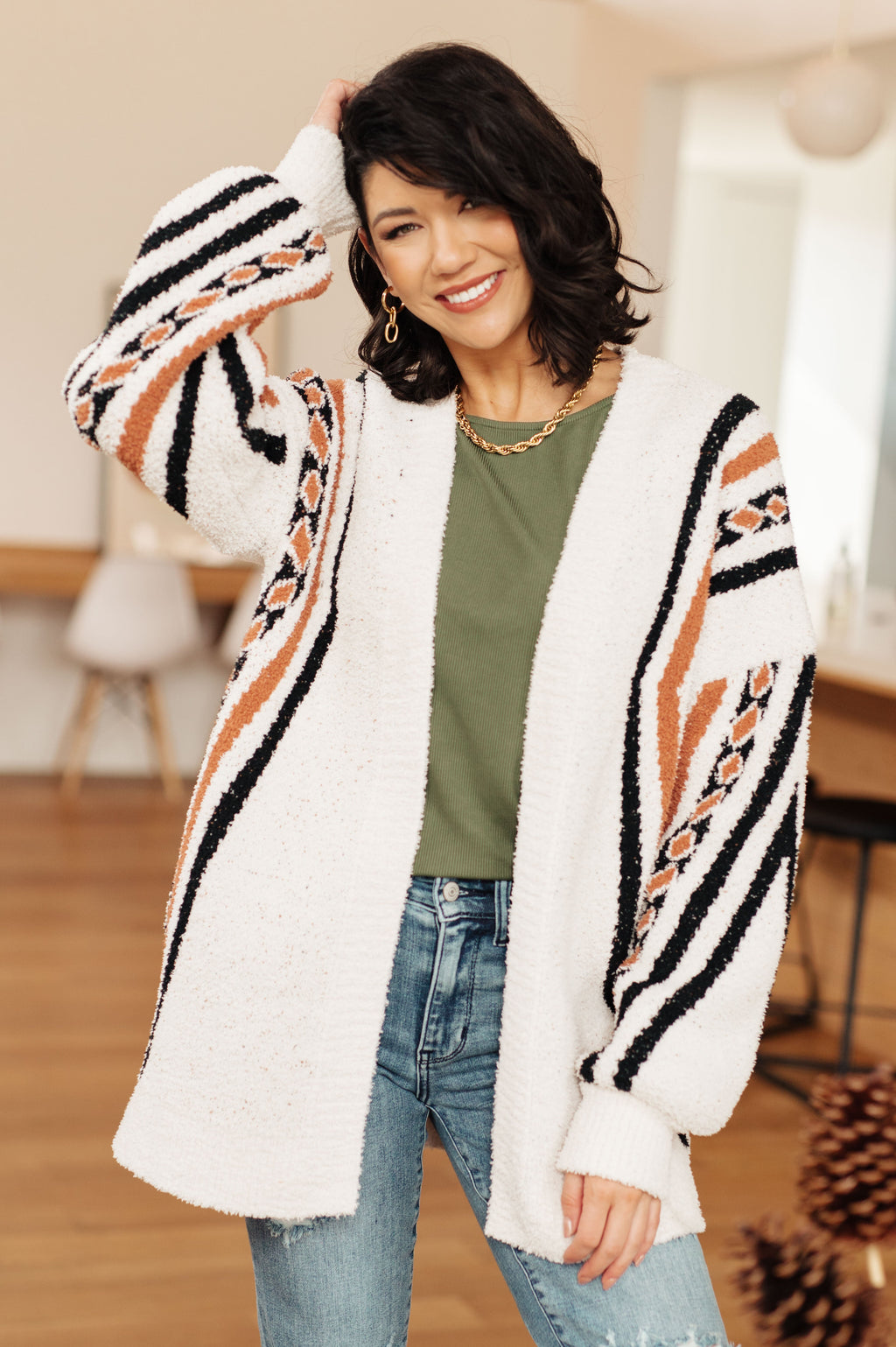 Canyon Path Geometric Cardigan