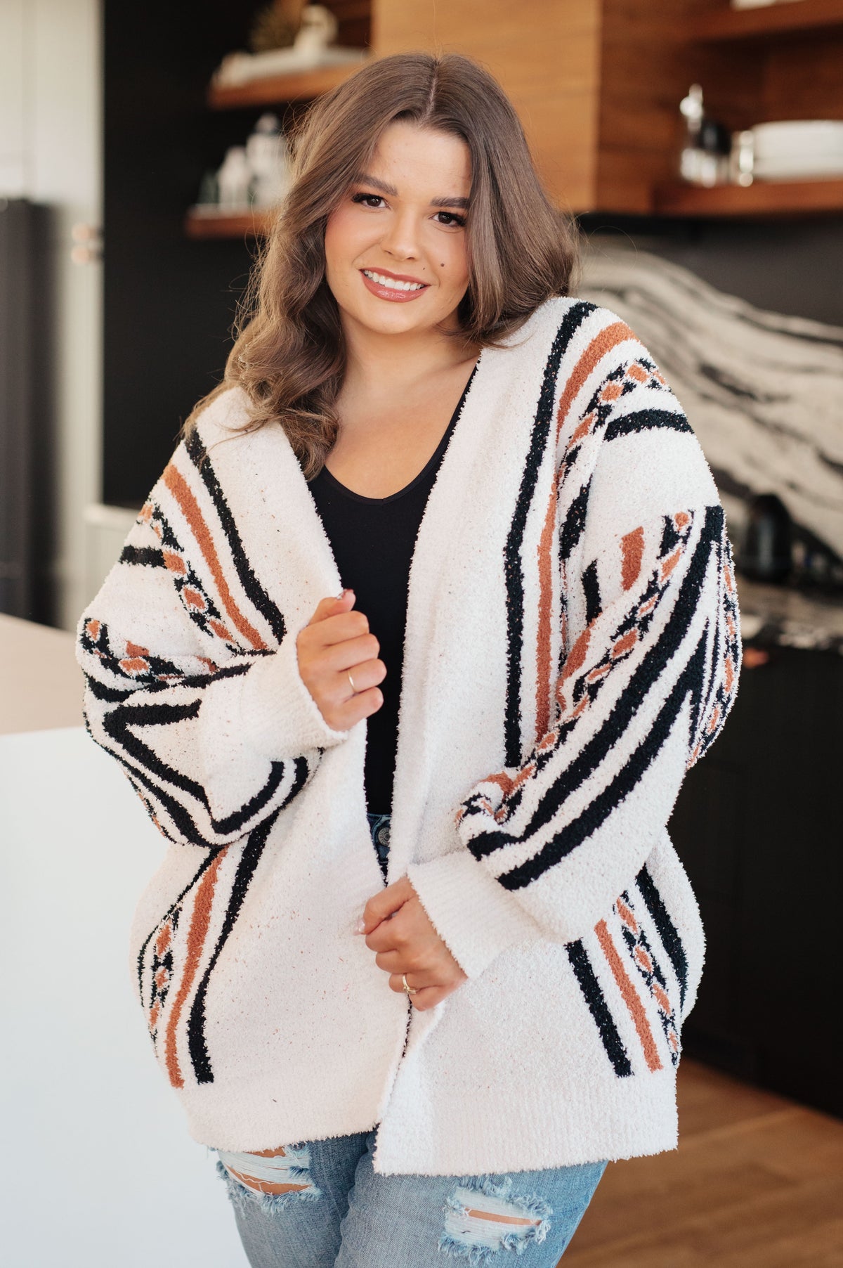 Canyon Path Geometric Cardigan