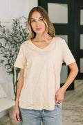 I Don't Have to Choose Oatmeal V-Neck Tee