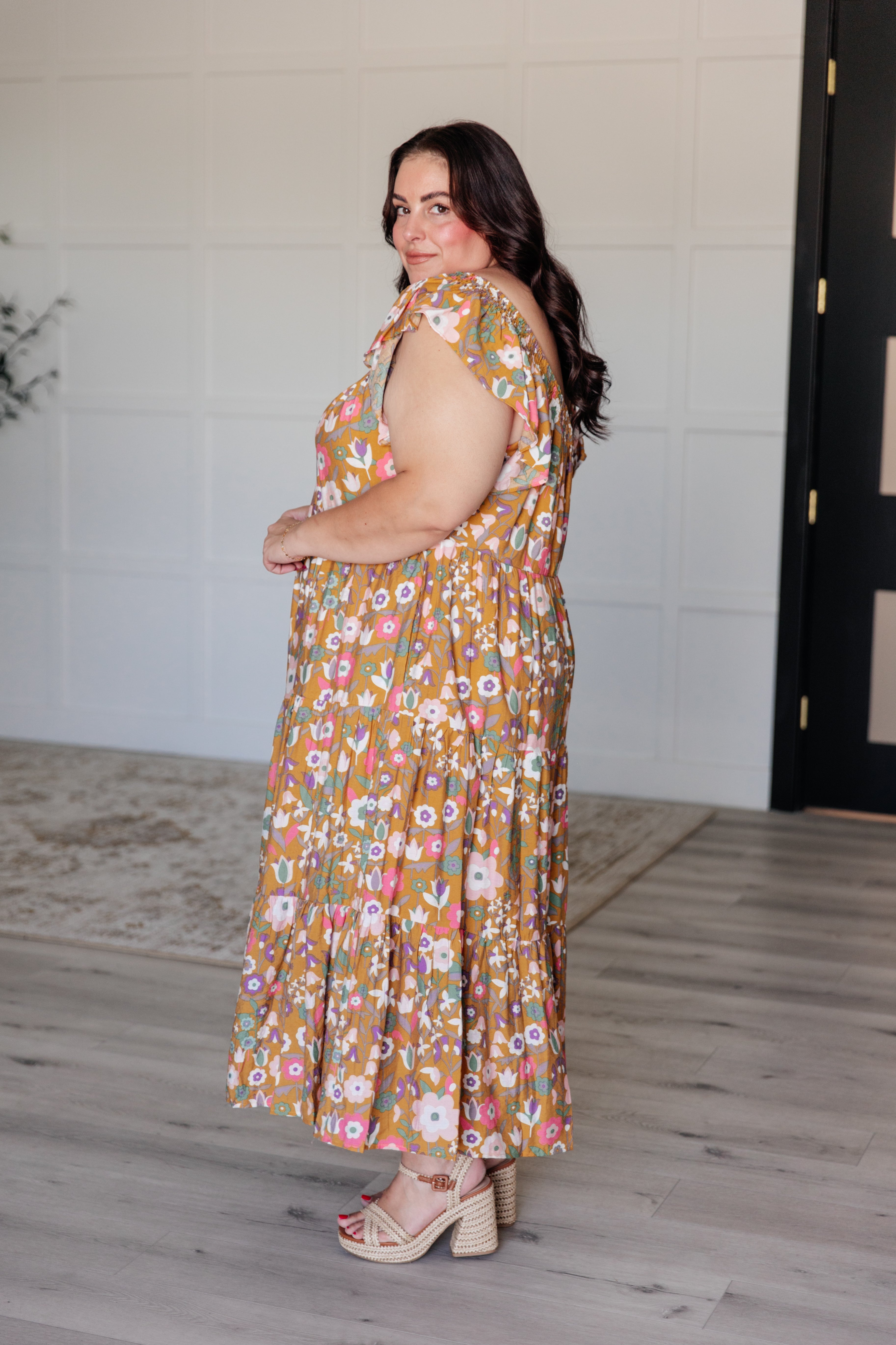Golden Meadow Flutter Dress