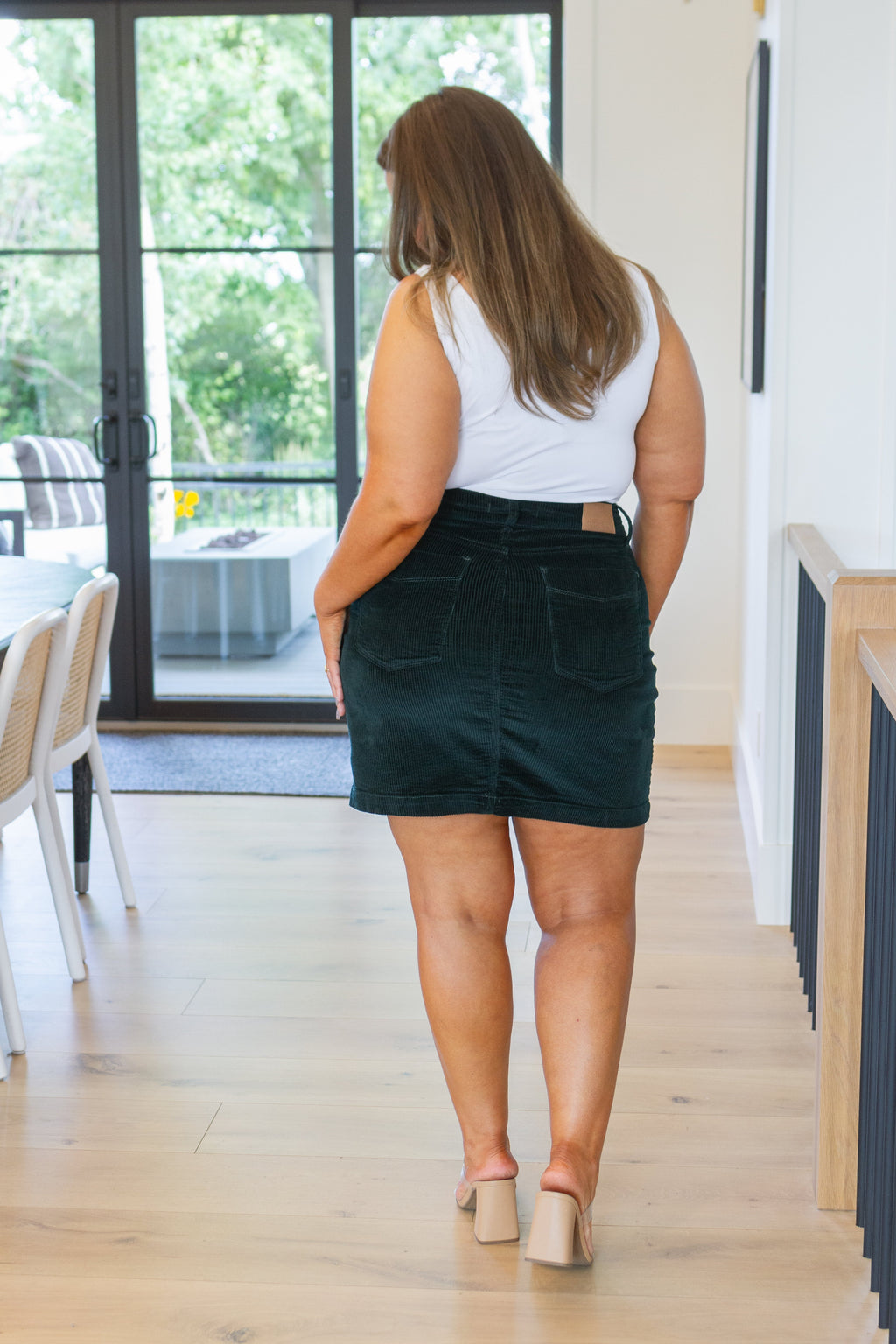Judy Blue Melinda Corduroy Patch Pocket Skirt