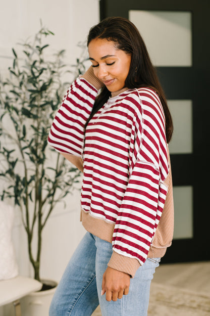Contrast French Terry Pullover