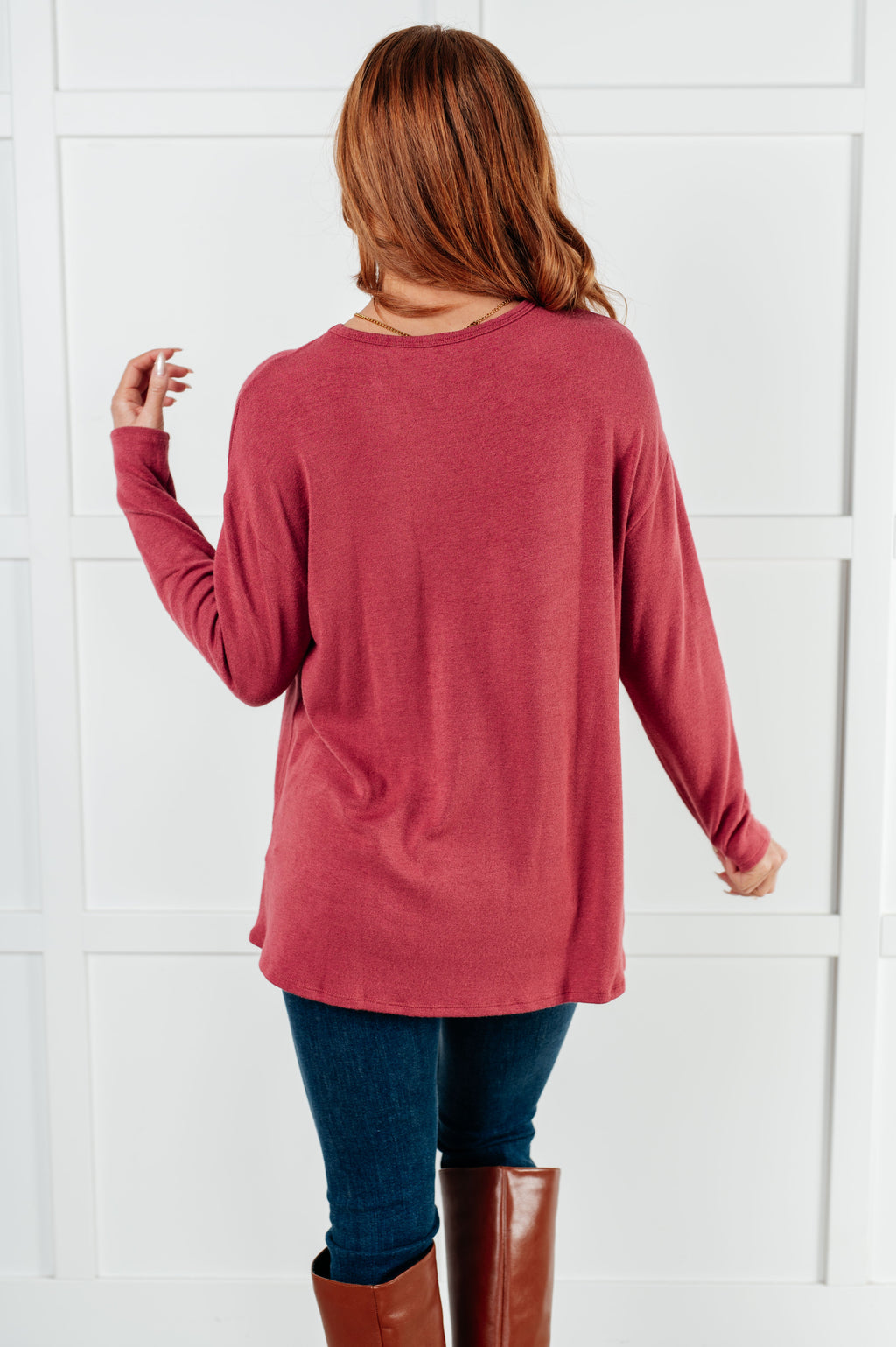 Quiet Moments Brushed Knit Top