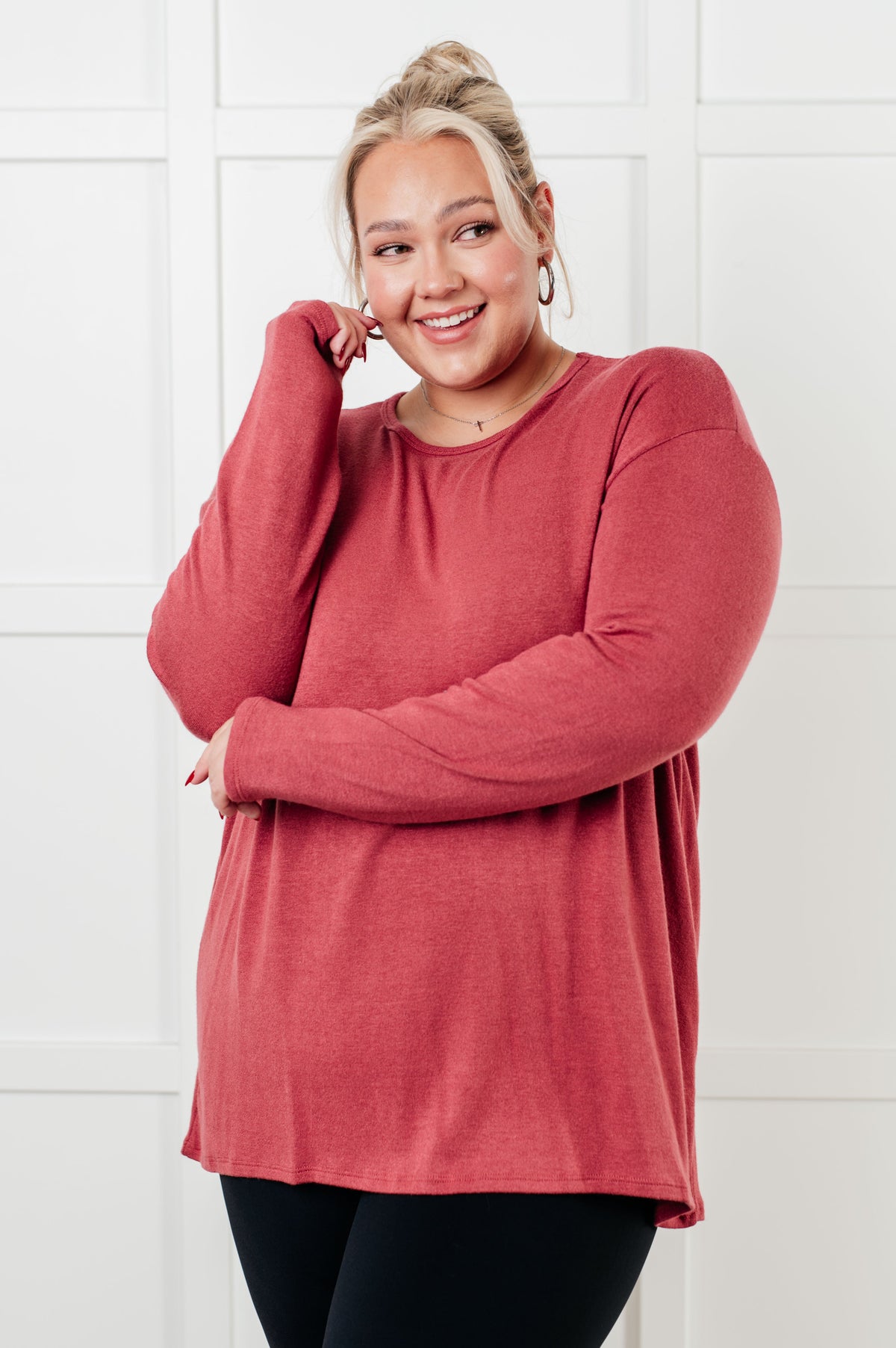 Quiet Moments Brushed Knit Top