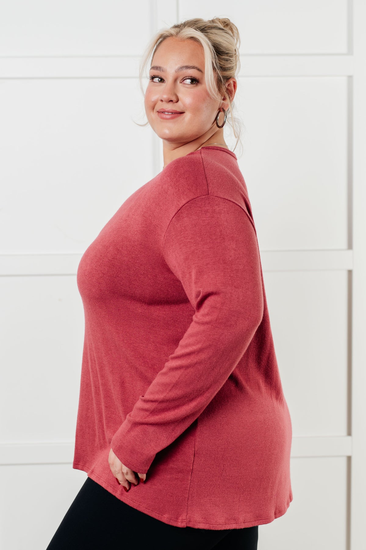 Quiet Moments Brushed Knit Top