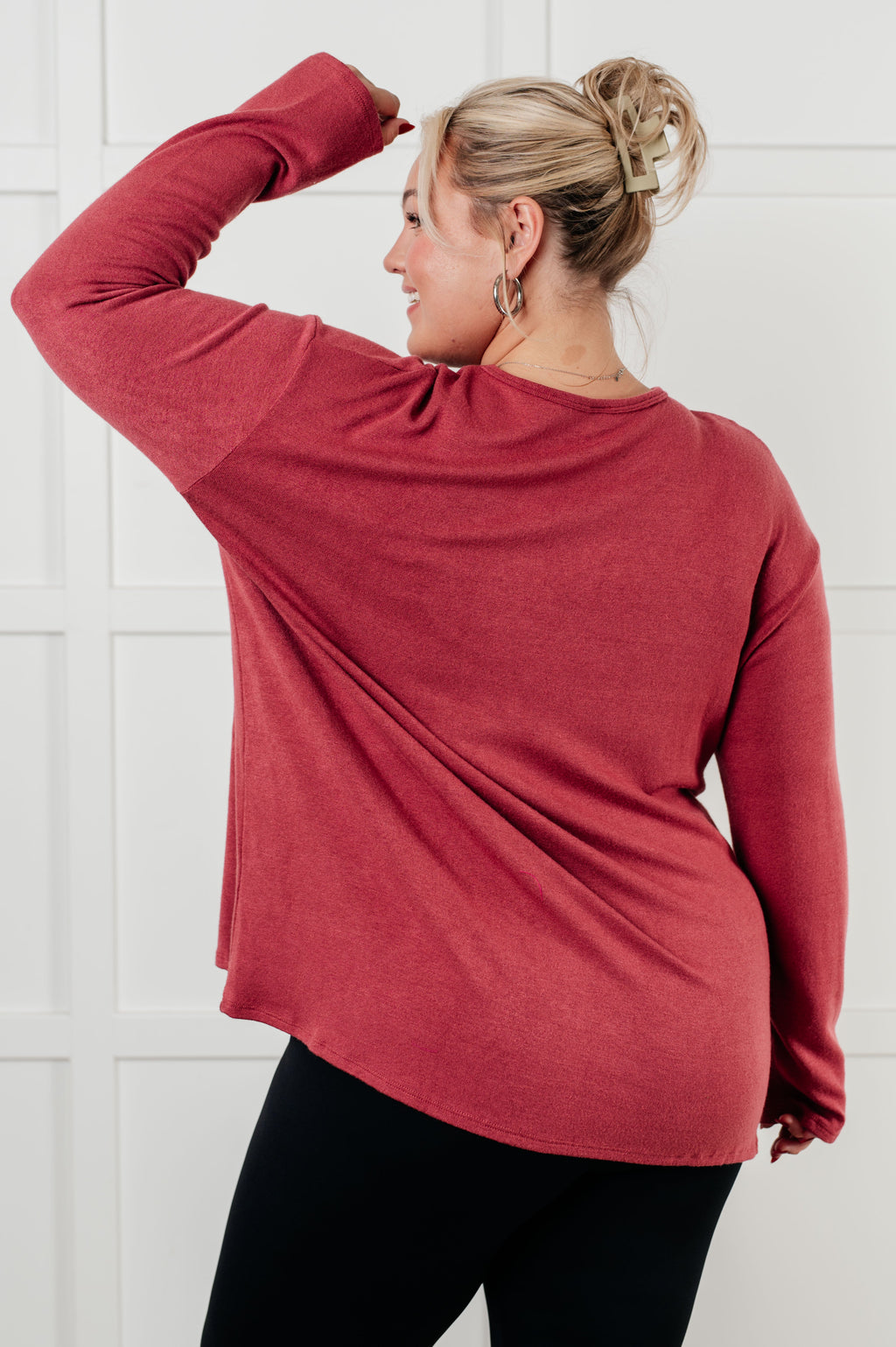 Quiet Moments Brushed Knit Top