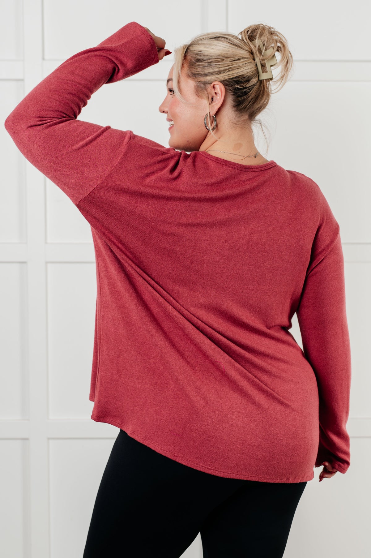 Quiet Moments Brushed Knit Top