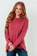 Quiet Moments Brushed Knit Top