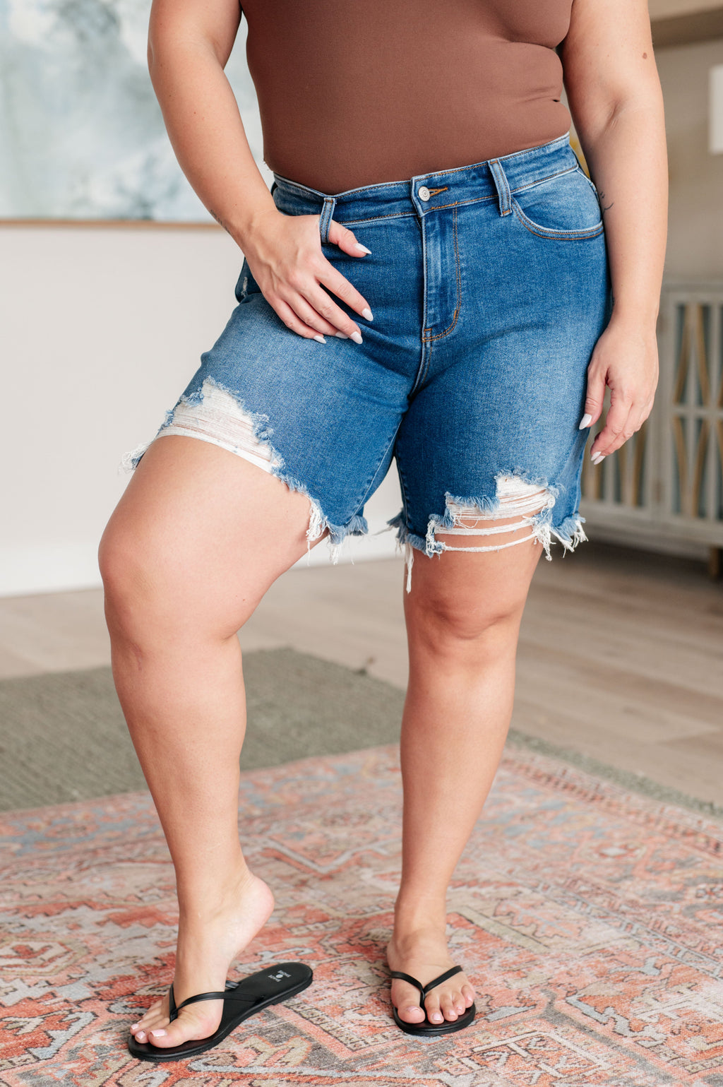Kelsey Distressed Cutoff Shorts