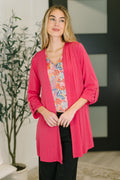 Fuchsia Breeze Cardigan
