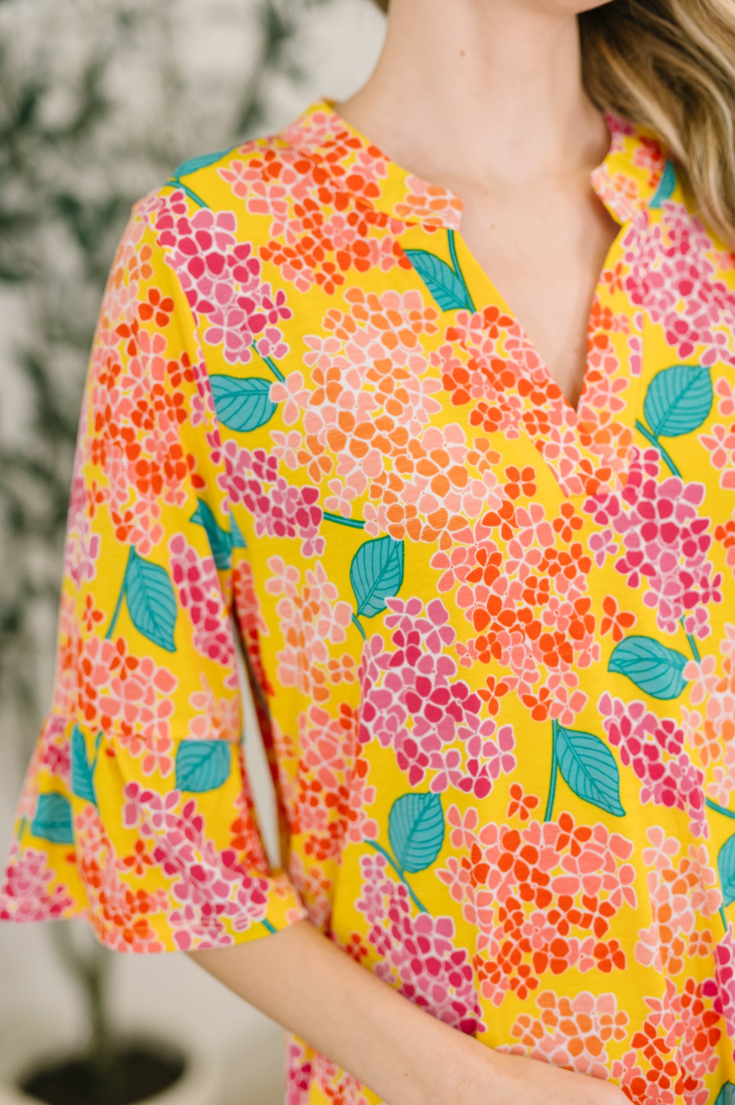 Sunday Colorburst Dress in Leaf Multi Floral