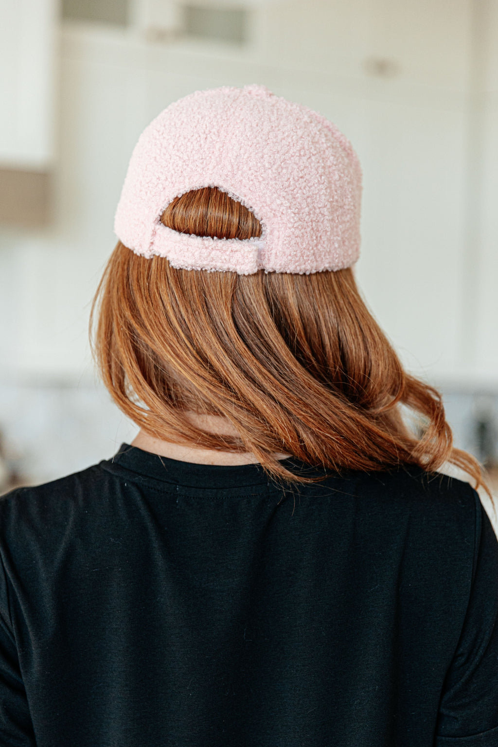 First Frost Sherpa Ball Cap in Pink