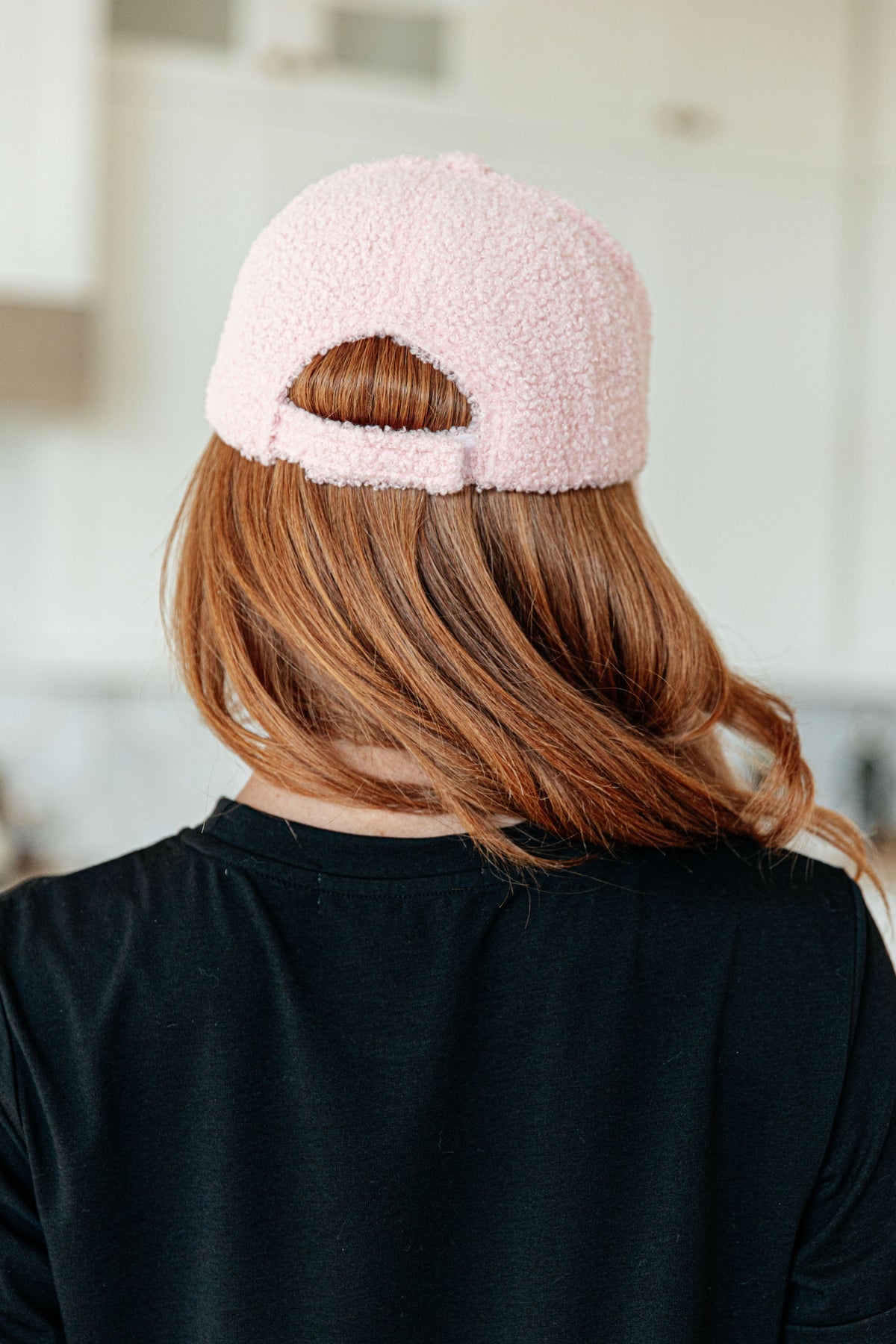 First Frost Sherpa Ball Cap in Pink